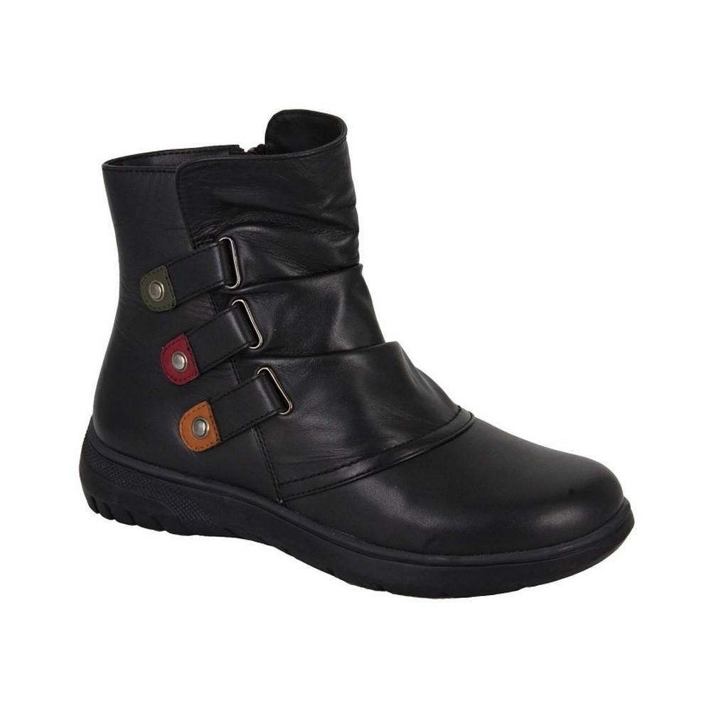 Mod Comfys Extraweite Stiefeletten aus Leder für Damen/Damen 7 UK Extra schwarz Mod Comfys Extraweite Stiefeletten aus Leder für Damen/Damen 7 UK Extra schwarz von Joom DACH