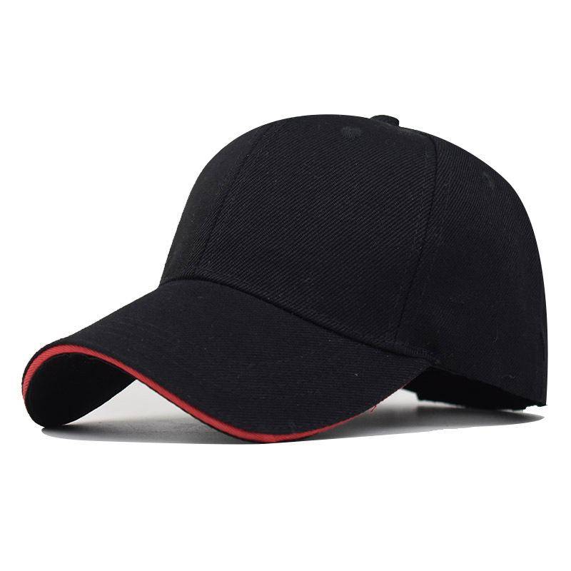 Mode Baseball Kappe Schwarz Kappe Snapback Caps Sport Hüte Ausgestattet Casual Gorras Hip Hop Papa Hüte Männer Frauen Unisex 54-60cm von Joom DACH
