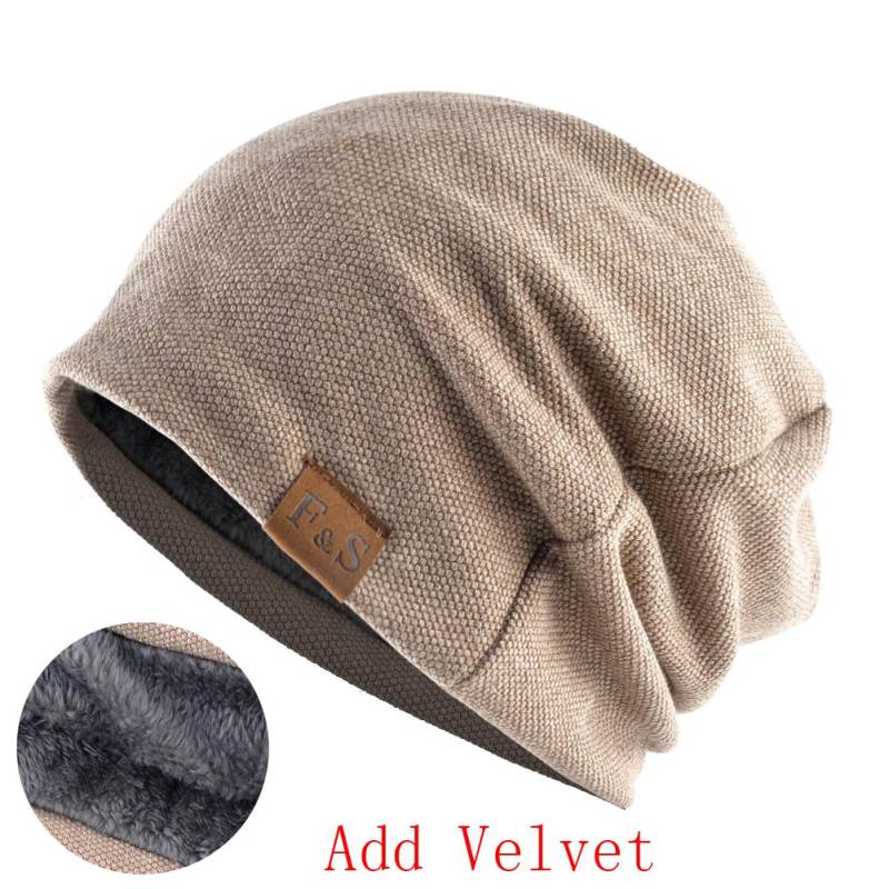 Mode Beanie Hut für Männer und Frauen Herbst Winter einfarbig Skullies Beanies Frühling lässig Turban Hüte hinzufügen Samt 57-60cm von Joom DACH