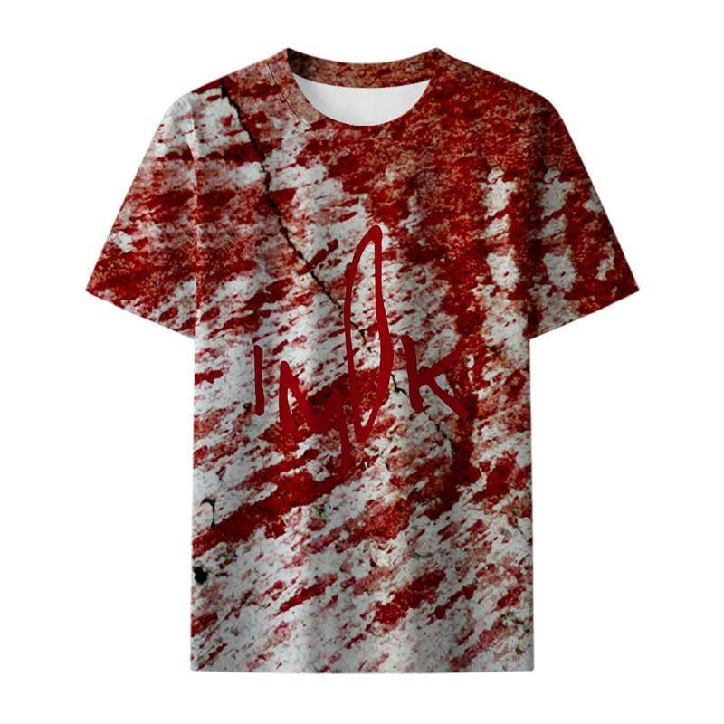 Mode Blutiges T-Shirt Für Männer Frauen Horror I'm OK Grafik T-Shirt Tops Street 3D Gedruckt Cosplay Kostüm T-Shirts 4XL von Joom DACH