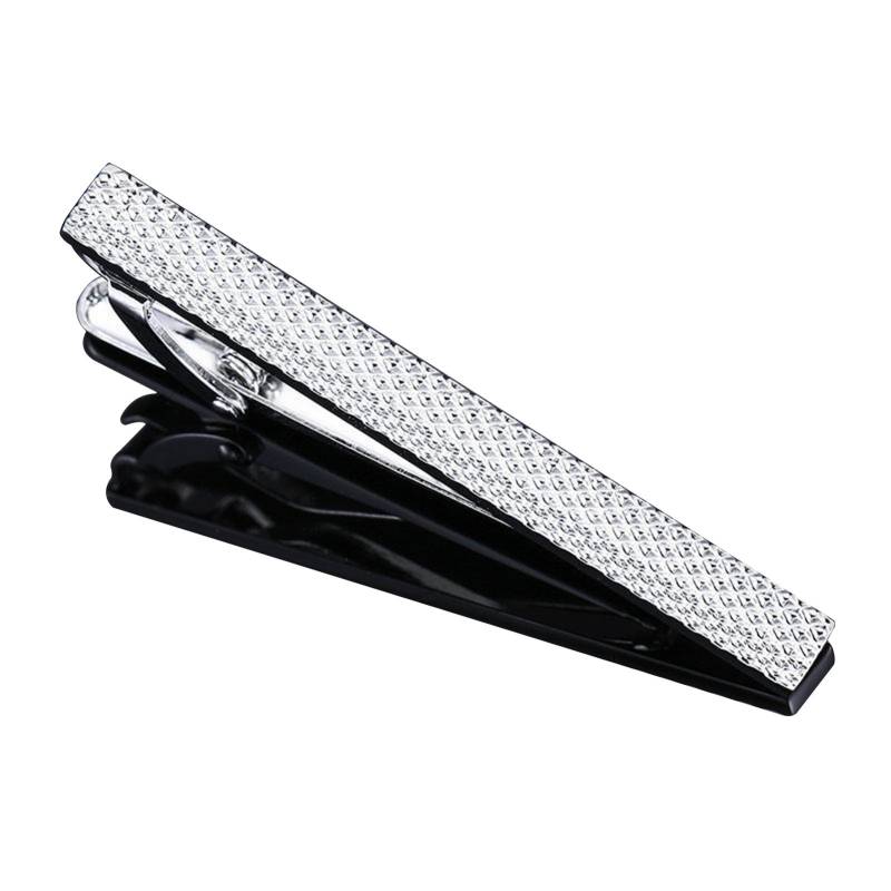 Mode-Business-Krawattenklammer für Herren, einfache Galvanisierung, Polieren, antiallergisch, Kragenclip, Anzugkrawatte Silver flower tie clip von Joom DACH