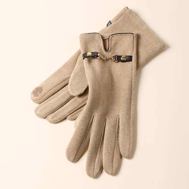 Mode Dame Handschuhe Fäustlinge Frauen Winter Vintage Fahren Radfahren Handschuhe Outdoor Warm Halten Winddicht Handschuhe khaki von Joom DACH