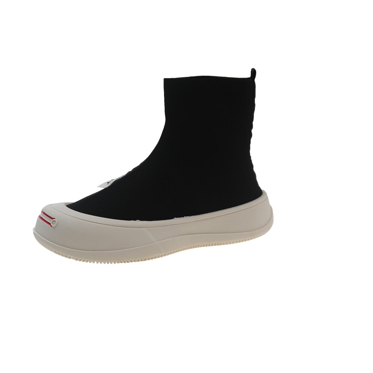 Mode Damen Socken Schuhe Frühling Herbst Neue Mode Atmungsaktive Lässige Sportschuhe Atmungsaktives Mesh Plateau Stiefeletten Zapatos Mujer 36 schwarz von Joom DACH