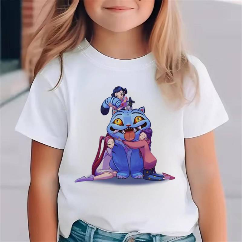 Mode Film Kinder T-Shirt KPop Dämonenjäger Lustiges Geschenk für Fans T-Shirt K-Pop Dämonenjäger Kleidung Cooles Mädchen T-Shirt Top 140 Mode Film Kinder T-Shirt KPop Dämonenjäger Lustiges Geschenk für Fans T-Shirt K-Pop Dämonenjäger Kleidung Cooles Mädchen T-Shirt Top 140 von Joom DACH