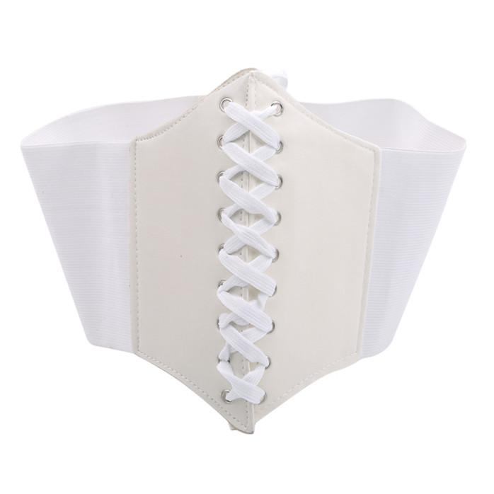 Mode Frauen Body Shaper Schnalle Breiten Bund Taille Gürtel Unterbrust Korsett Gürtel Zubehör weiß von Joom DACH