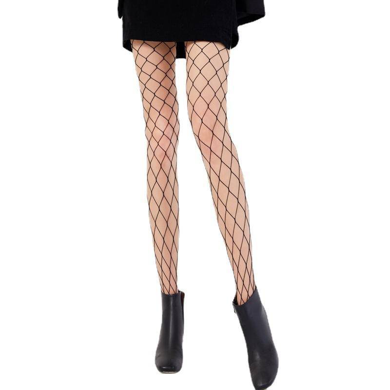 Mode Frauen Damen Schwarz Mesh Netzstrumpfhose Hohl Strumpfhosen Strümpfe Geschenk One Size von Joom DACH