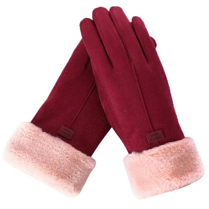 Mode Frauen Handschuhe Herbst Winter Niedlichen Pelzigen Warme Handschuhe Volle Finger Handschuhe Frauen Outdoor Sport Weibliche Handschuhe Bildschirm rot Mode Frauen Handschuhe Herbst Winter Niedlichen Pelzigen Warme Handschuhe Volle Finger Handschuhe Frauen Outdoor Sport Weibliche Handschuhe Bildschirm rot von Joom DACH