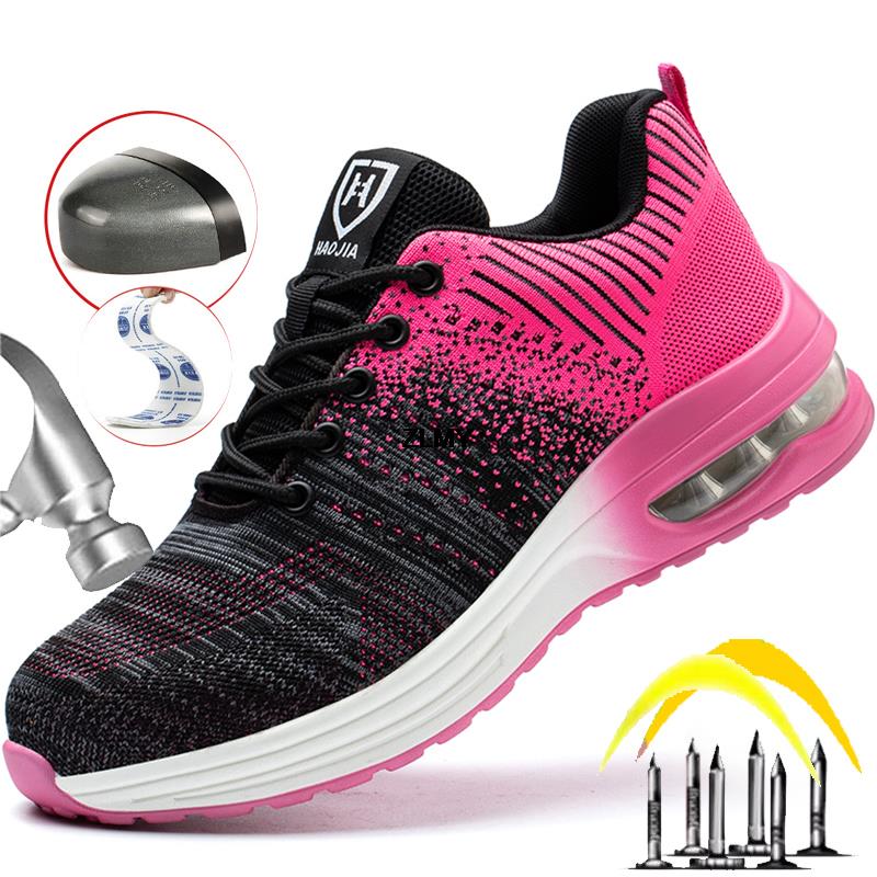 Mode Frauen Sicherheitsschuhe Männer Stahlkappe Stiefel Atmungsaktive Arbeit Sneaker Arbeit Sicherheitsstiefel Luftpolster Anti-Smash Anti-Stich Arbeitsschuhe Mann 36 rosa Mode Frauen Sicherheitsschuhe Männer Stahlkappe Stiefel Atmungsaktive Arbeit Sneaker Arbeit Sicherheitsstiefel Luftpolster Anti-Smash Anti-Stich Arbeitsschuhe Mann 36 rosa von Joom DACH