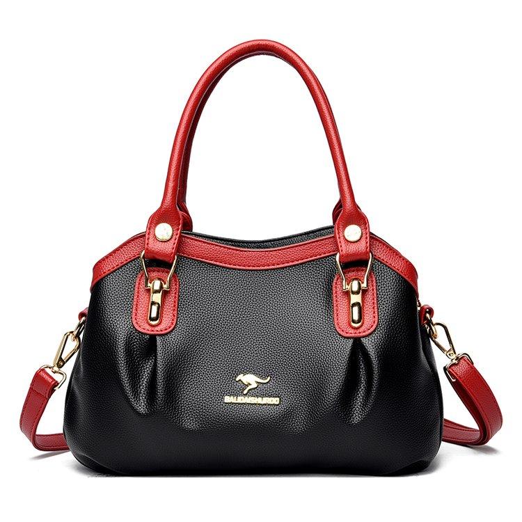 Mode Frauen Taschen Luxus Totes Tasche Rindsleder Schulter Handtaschen dame Tasche Große Kapazität Shopper Handtasche von Joom DACH