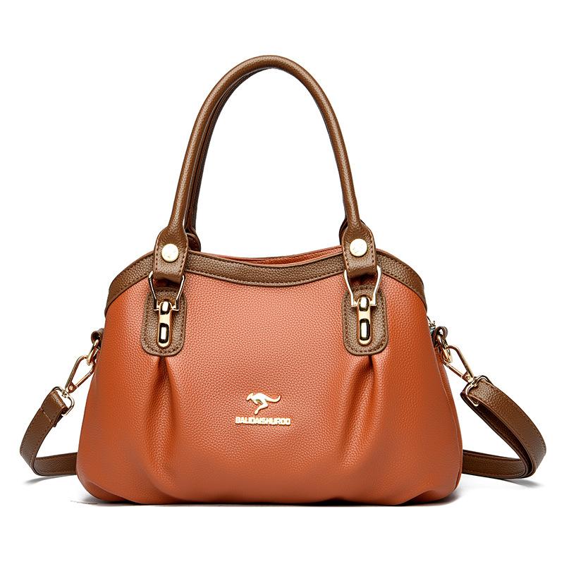 Mode Frauen Taschen Luxus Totes Tasche Rindsleder Schulter Handtaschen dame Tasche Große Kapazität Shopper Handtasche von Joom DACH