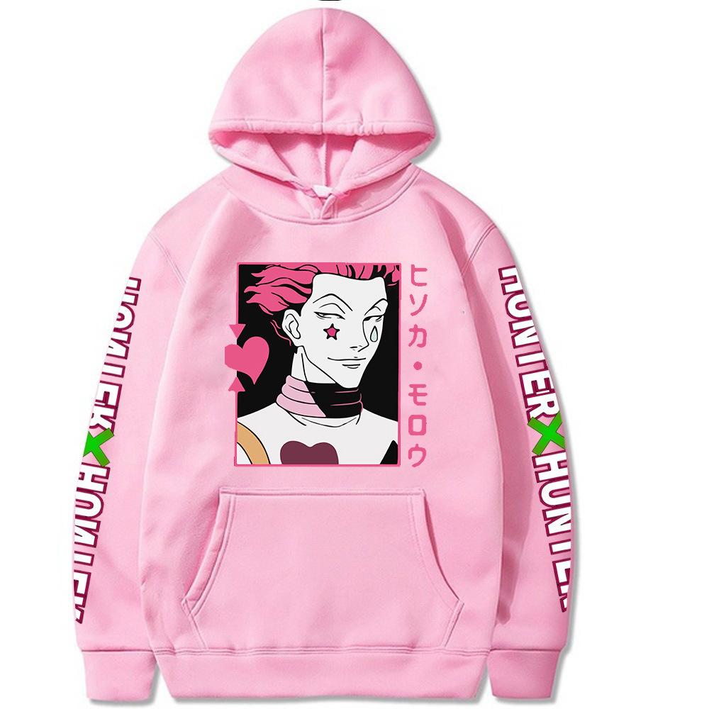 Mode Frauen japanische Anime Hunter X Hunter Hisoka Print Hoodie Langarm Kordelzug Sweatshirt Unisex Pullover Top S rosa Mode Frauen japanische Anime Hunter X Hunter Hisoka Print Hoodie Langarm Kordelzug Sweatshirt Unisex Pullover Top S rosa von Joom DACH
