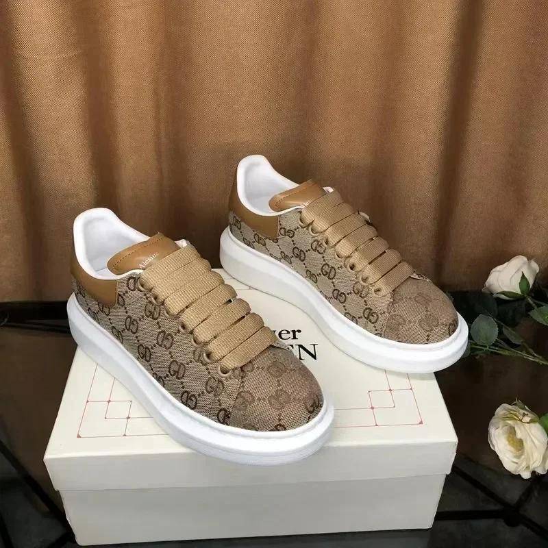 Mode Frühling Neue Herren Damen Freizeitschuhe 2025 Designer Vielseitig Atmungsaktiv Plateau-Sneakers Erhöhtes Paar Muffin Board Schuh 35-44 40 von Joom DACH