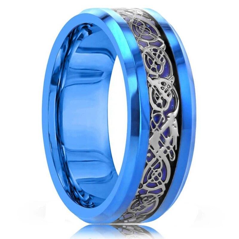 Mode Für Männer 8mm Gold Farbe Nut Abgeschrägte Kante Wolfram Hochzeit Carbon Faser Ring Punk Getriebe Rad Edelstahl ring Für Männer 12 von Joom DACH