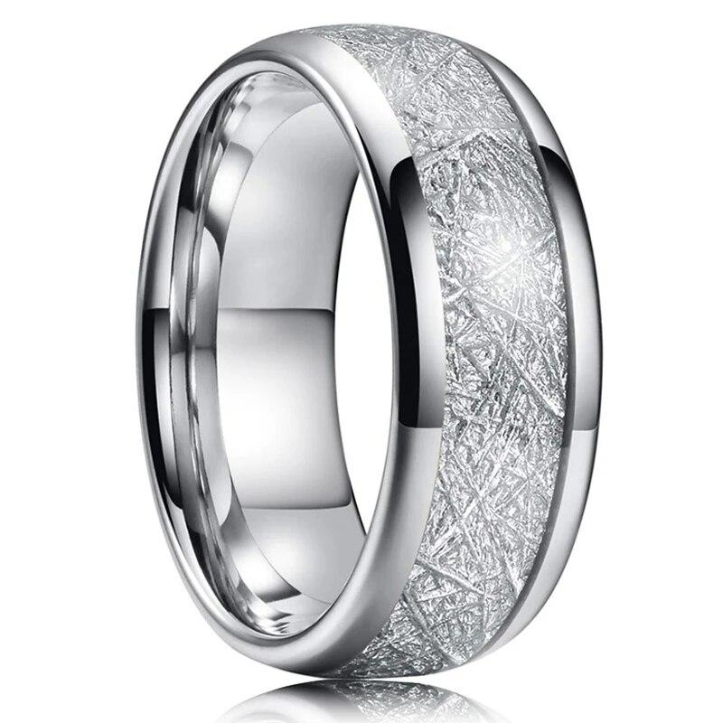 Mode Für Männer 8mm Gold Farbe Nut Abgeschrägte Kante Wolfram Hochzeit Carbon Faser Ring Punk Getriebe Rad Edelstahl ring Für Männer 9 von Joom DACH
