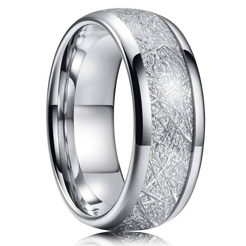 Mode Für Männer 8mm Gold Farbe Nut Abgeschrägte Kante Wolfram Hochzeit Carbon Faser Ring Punk Getriebe Rad Edelstahl ring Für Männer 9 von Joom DACH