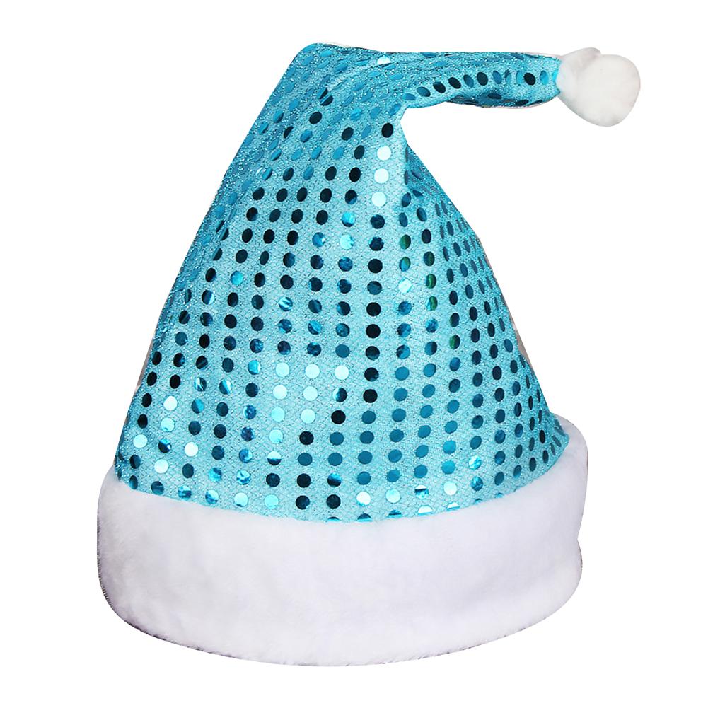 Mode Geschenke Mond Pailletten Stern Erwachsener Weihnachten Weihnachtsmann Kind Nikolaus Mütze Weihnachts Kostüm Sequin* blau von Joom DACH