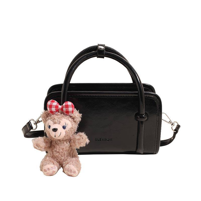 Mode Handtasche Damen Neue Vielseitige Kleine Quadratische Tasche Lässige Umhängetasche No pendant schwarz von Joom DACH