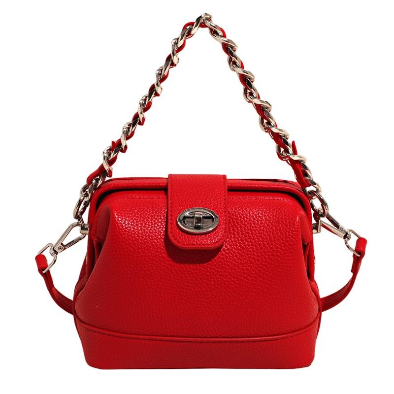 Mode Handtrage Kleine Quadratische Tasche Damen Neue Schulter Messenger Bag rot von Joom DACH