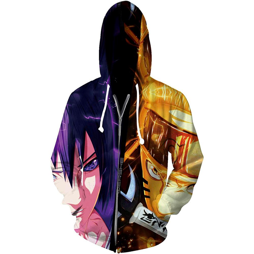 Mode Harajuku Anime Zipper Männer Hoodie 3D Gedruckt Casual Hoodies Cartoon Lustige Streetwear Hoodies Sweatshirt Tops S von Joom DACH