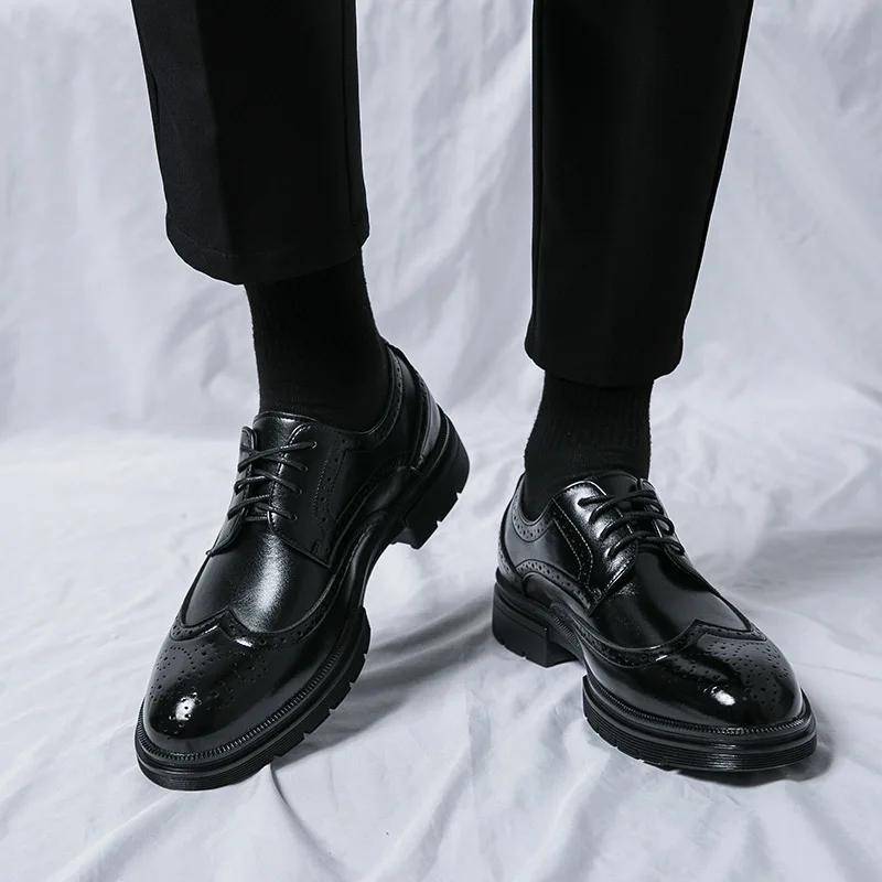 Mode Herren Abendschuhe Herren Formale Original Leder Italienische Haut Schuhe für Männer Elegante Casual Business Luxus Social Männlichen Schuh 40 von Joom DACH
