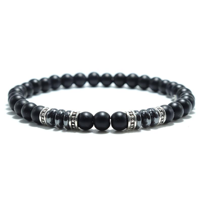 Mode Herren Armband Naturstein 6mm Lava Rock Tigeraugen Perlen Armband Freizeit Zubehör Geschenk für ihn von Joom DACH