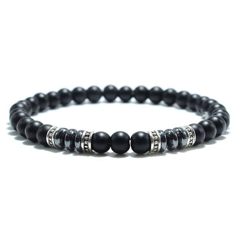 Mode Herren Armband Naturstein 6mm Lava Rock Tigeraugen Perlen Armband Freizeit Zubehör Geschenk für ihn von Joom DACH