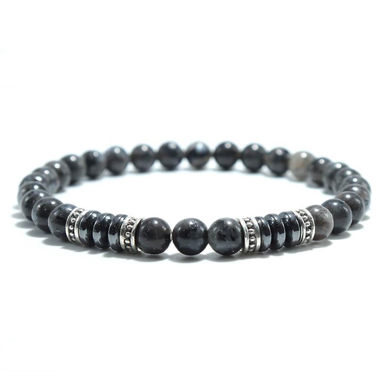 Mode Herren Armband Naturstein 6mm Lava Rock Tigeraugen Perlen Armband Freizeit Zubehör Geschenk für ihn von Joom DACH