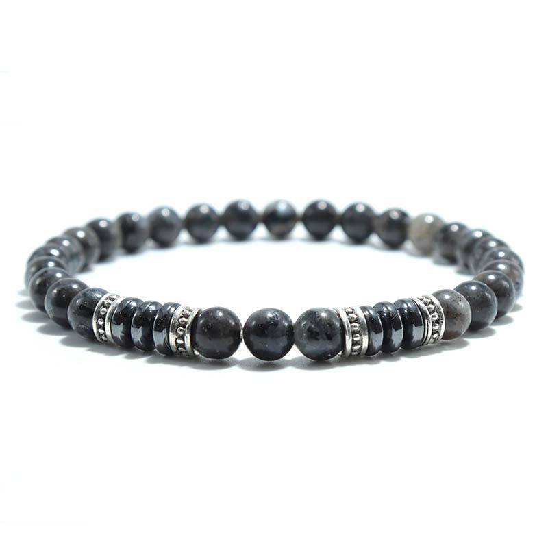 Mode Herren Armband Naturstein 6mm Lava Rock Tigeraugen Perlen Armband Freizeit Zubehör Geschenk für ihn von Joom DACH