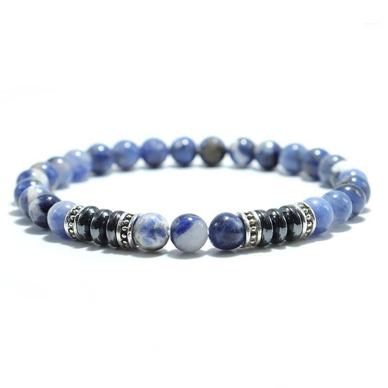 Mode Herren Armband Naturstein 6mm Lava Rock Tigeraugen Perlen Armband Freizeit Zubehör Geschenk für ihn von Joom DACH