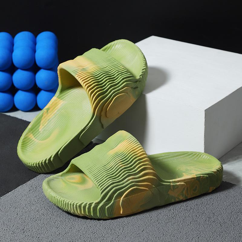 Mode Herren Hausschuhe Sommer Indoor Home Badezimmer Anti Slip Weiche Sohle Hausschuhe EVA Trend Hausschuhe Grün Schwarz Blau Gelb Grau 39 grün von Joom DACH