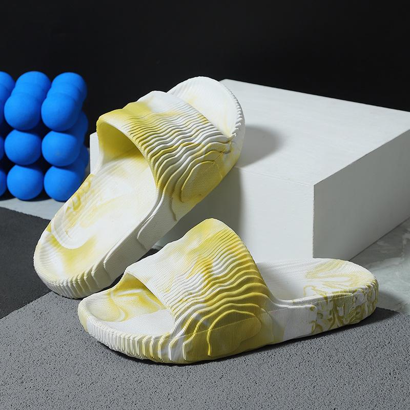 Mode Herren Hausschuhe Sommer Indoor Home Badezimmer Anti Slip Weiche Sohle Hausschuhe EVA Trend Hausschuhe Grün Schwarz Blau Gelb Grau 45 gelb von Joom DACH