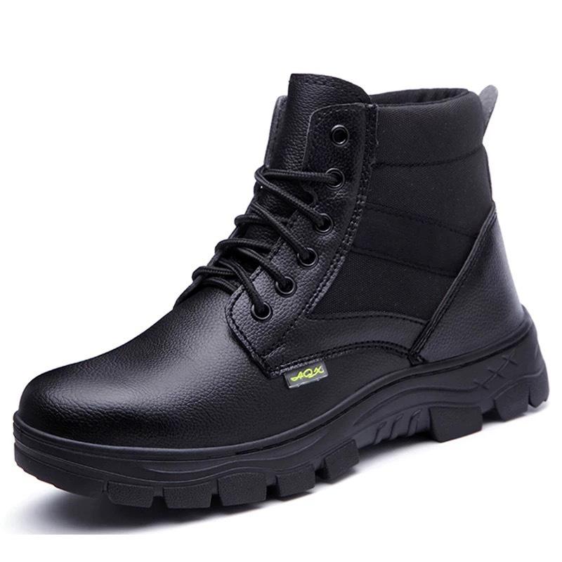 Mode Herren Sicherheitsschuhe Lederstiefel Durchstichsichere Arbeitsschuhe Stahlkappenschuhe Sicherheitsschuhe Industrieschuhe Winterstiefel Unzerstörbar 42 von Joom DACH