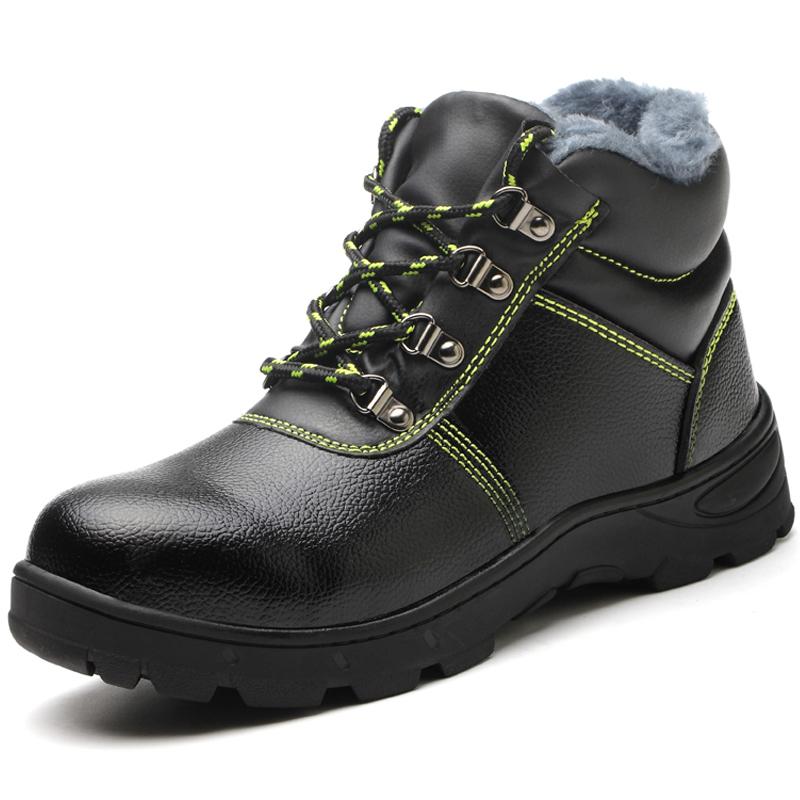 Mode Herren Sicherheitsschuhe Lederstiefel Durchstichsichere Arbeitsschuhe Stahlkappenschuhe Sicherheitsschuhe Industrieschuhe Winterstiefel Unzerstörbar 43 von Joom DACH