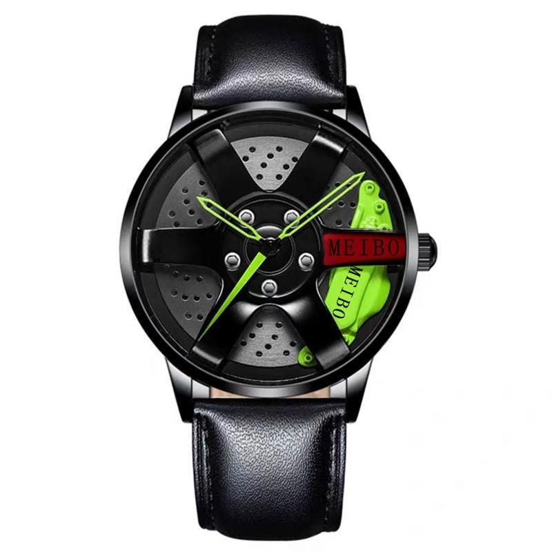 Mode Herren Uhren Luxus Quarz Armbanduhren für Männer Edelstahl Uhr Casual Business Männliche Uhr grün von Joom DACH