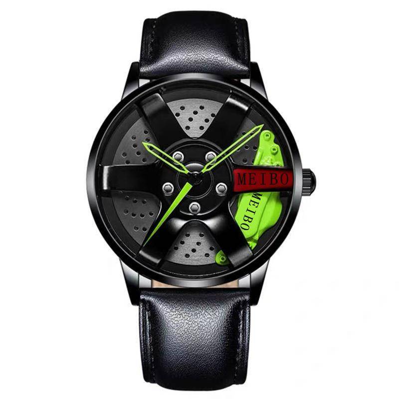 Mode Herren Uhren Luxus Quarz Armbanduhren für Männer Edelstahl Uhr Casual Business Männliche Uhr grün von Joom DACH