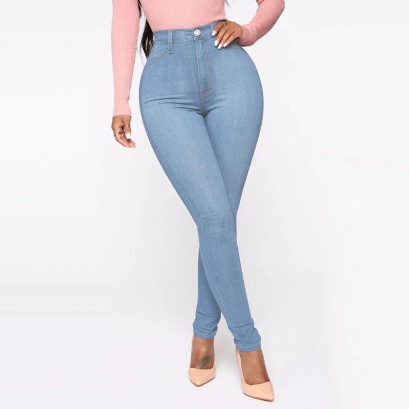 Mode Jeans Frauen Heben Hüfte Dünne Kleine Bein Hosen Elastische Große Größe Neun-minuten Hosen Vielseitig Helle Jeans 3XL Mode Jeans Frauen Heben Hüfte Dünne Kleine Bein Hosen Elastische Große Größe Neun-minuten Hosen Vielseitig Helle Jeans 3XL von Joom DACH