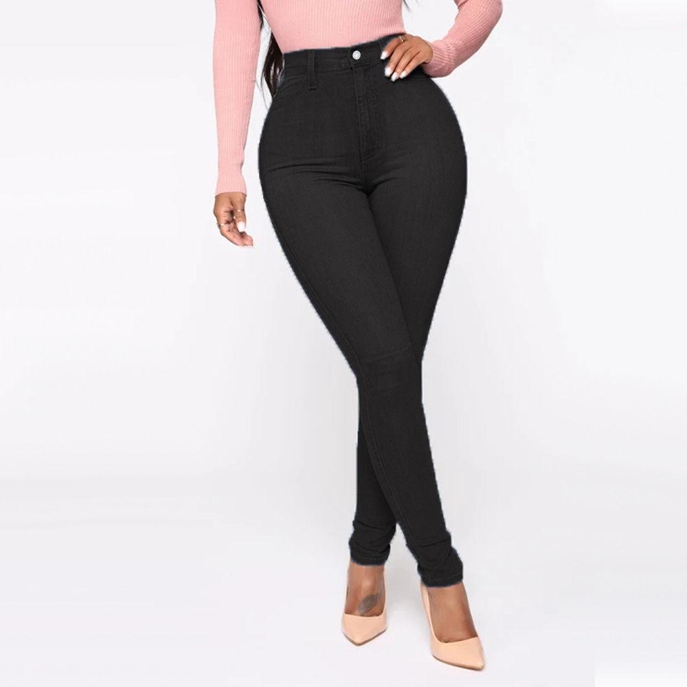 Mode Jeans Frauen Heben Hüfte Dünne Kleine Bein Hosen Elastische Große Größe Neun-minuten Hosen Vielseitig Helle Jeans L schwarz Mode Jeans Frauen Heben Hüfte Dünne Kleine Bein Hosen Elastische Große Größe Neun-minuten Hosen Vielseitig Helle Jeans L schwarz von Joom DACH