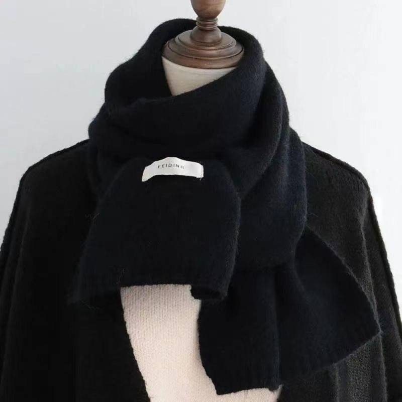 Mode Kaschmir Schal Frauen Winter Schals Und Tücher Hijab Decke Damen Dickes Halstuch Bufanda Pashmina Lange Echarpe schwarz von Joom DACH