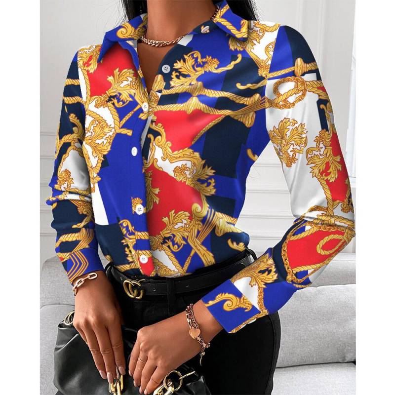 Mode Kette Leopard Gedruckt Dame Büro Hemd Elegante drehen-unten Kragen Bluse Casual-Taste Langarm Neue Herbst Frauen tops S Mode Kette Leopard Gedruckt Dame Büro Hemd Elegante drehen-unten Kragen Bluse Casual-Taste Langarm Neue Herbst Frauen tops S von Joom DACH