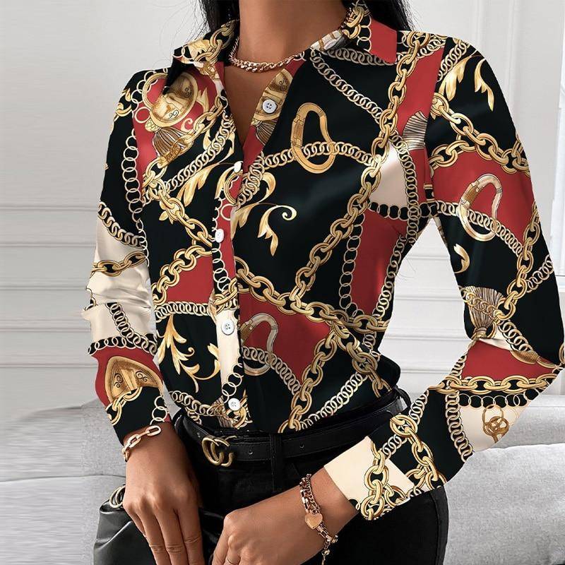Mode Kette Leopard Gedruckt Dame Büro Hemd Elegante drehen-unten Kragen Bluse Casual-Taste Langarm Neue Herbst Frauen tops S Mode Kette Leopard Gedruckt Dame Büro Hemd Elegante drehen-unten Kragen Bluse Casual-Taste Langarm Neue Herbst Frauen tops S von Joom DACH
