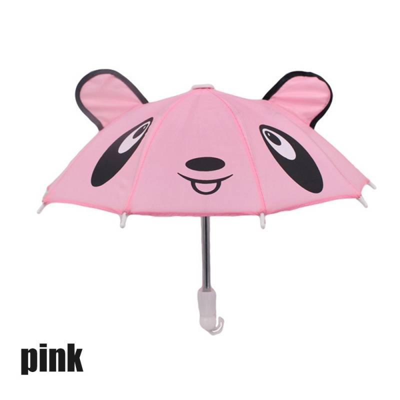 Mode Kinder Geschenk Puppen Tier Muster Regenschirme Regenschirm Sonnenschirm Puppe Zubehör rosa von Joom DACH