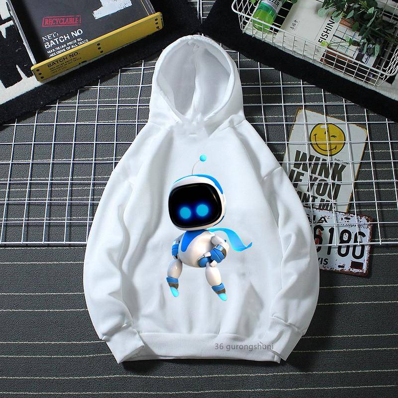 Mode Kinder Hoodies Anime Astros Spielzimmer Cartoon Print Jungen Hoodies Harajuku Kleinkind Baby Langarm Sweatshirt Jacke 110CM von Joom DACH