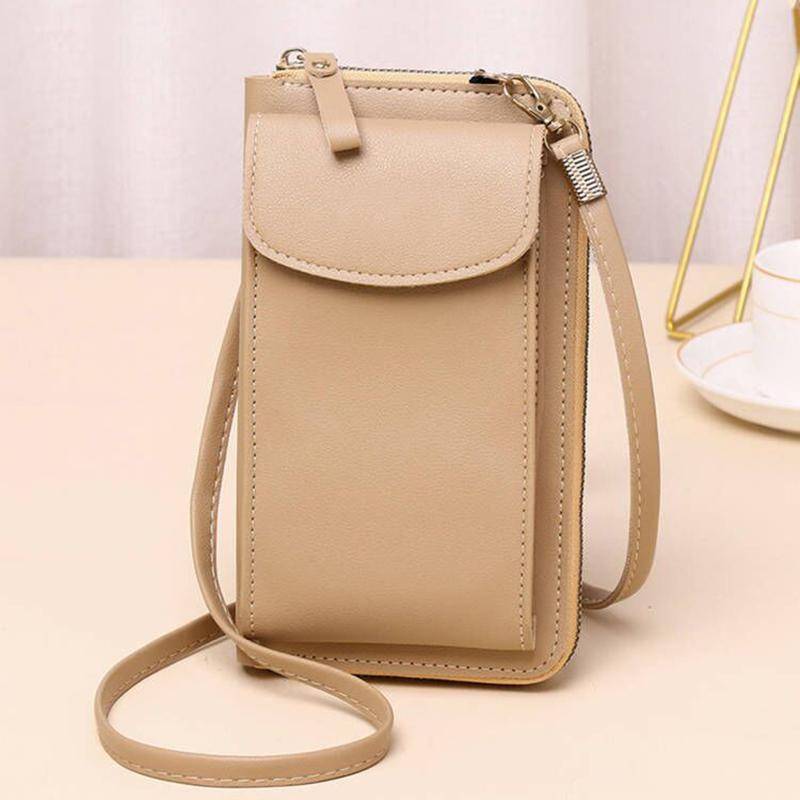 Mode Kleine Umhängetaschen Frauen Mini PU Leder Schulter Messenger Tasche Damen Clutch Handy Tasche Geldbörse Handtasche 11x4x19.5cm khaki von Joom DACH