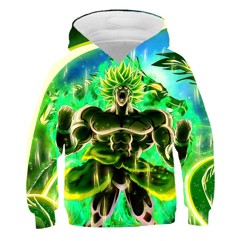 Mode Lässig Anime Cartoon Goku Hoodies 3D Gedruckt Kinder Sweatshirts Junge Mädchen Kinder Coole Streetwear Pullover Tops 150 von Joom DACH