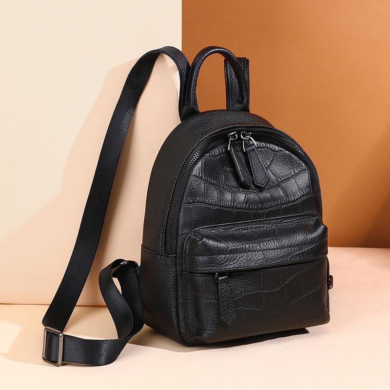 Mode Leder Große Kapazität Reise Rucksack Schultasche Damen Computertasche Damen Rucksack von Joom DACH