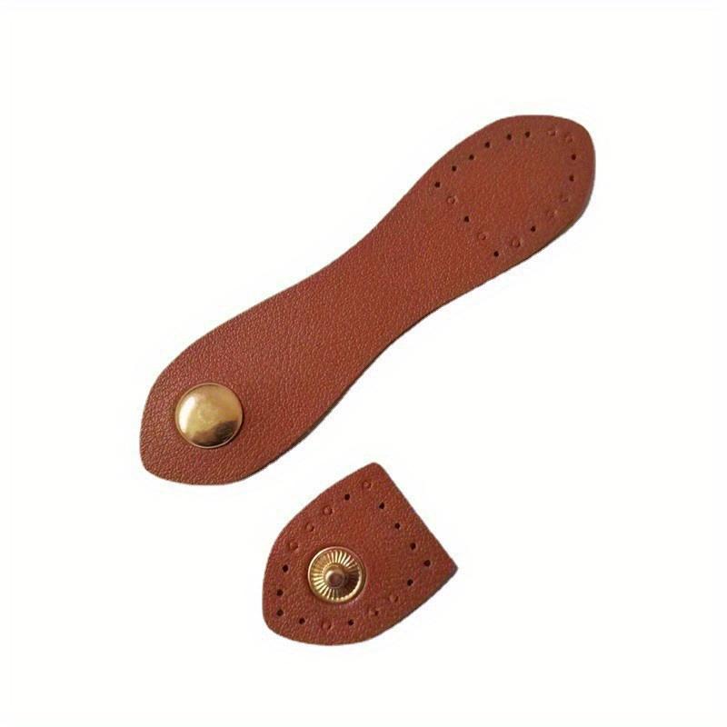 Mode Leder Taschenschließe Handgefertigte Knöpfe Geldbörsenverschluss Schließe Kartenetui Schließe für DIY Handtaschenzubehör braun von Joom DACH