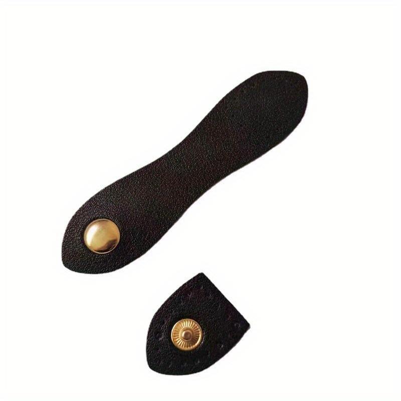 Mode Leder Taschenschließe Handgefertigte Knöpfe Geldbörsenverschluss Schließe Kartenetui Schließe für DIY Handtaschenzubehör schwarz von Joom DACH