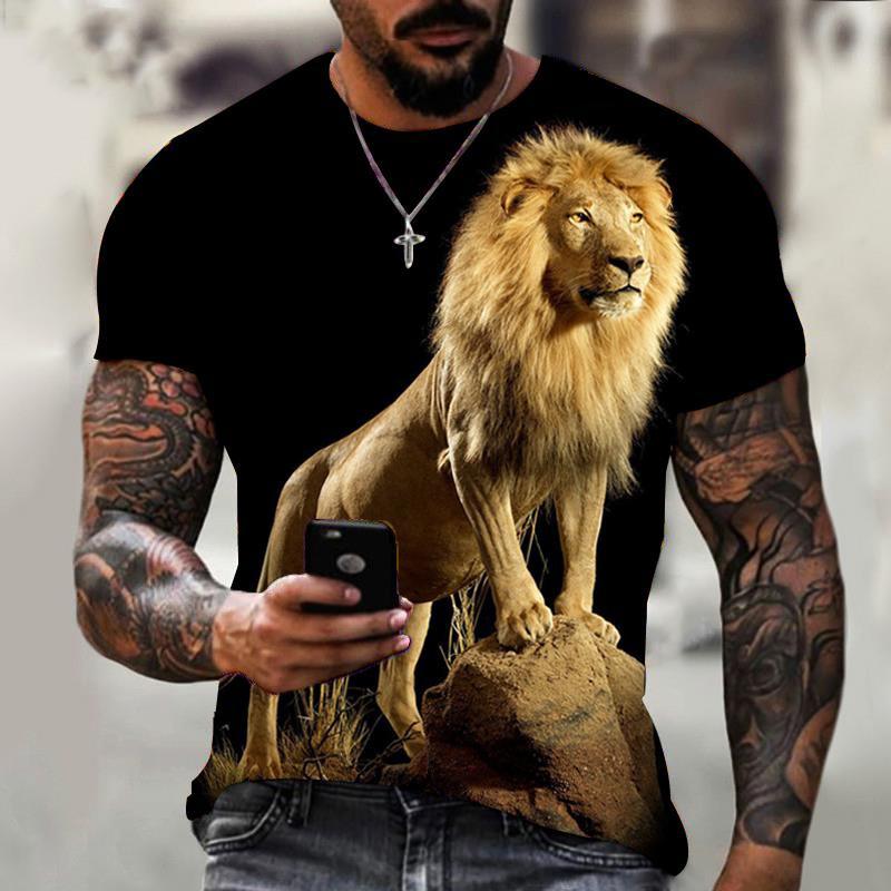 Mode Löwe Männer 3D gedruckt Casual Kurzarm T-Shirt Trend Casual Fun Cool Rundhals Kurzarm T-Shirts L Mode Löwe Männer 3D gedruckt Casual Kurzarm T-Shirt Trend Casual Fun Cool Rundhals Kurzarm T-Shirts L von Joom DACH