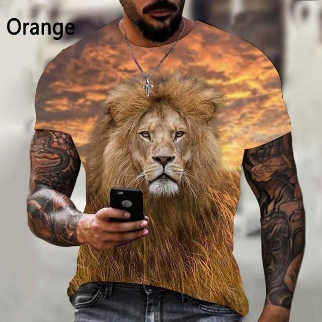 Mode Löwe Männer 3D gedruckt Casual Kurzarm T-Shirt Trend Casual Fun Cool Rundhals Kurzarm T-Shirts XL Mode Löwe Männer 3D gedruckt Casual Kurzarm T-Shirt Trend Casual Fun Cool Rundhals Kurzarm T-Shirts XL von Joom DACH
