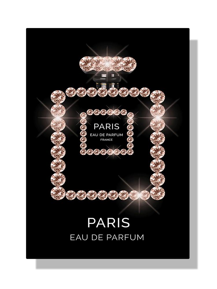 Mode Luxus Coco Parfüm Flasche Leinwand Malerei Nordic Blume Poster Drucken Wand Bild Moderne Mädchen Zimmer Dekor Quadro Cuadros 50x70cm No Frame von Joom DACH